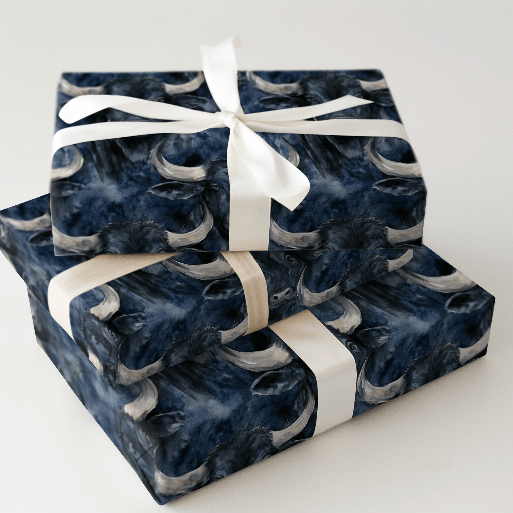 Navy Narlee - Wrapping Paper - Aspen & Arlo