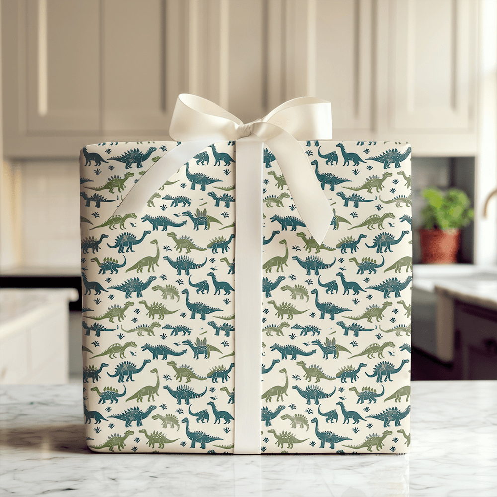 Dino - Mity - Wrapping Paper - Aspen & Arlo