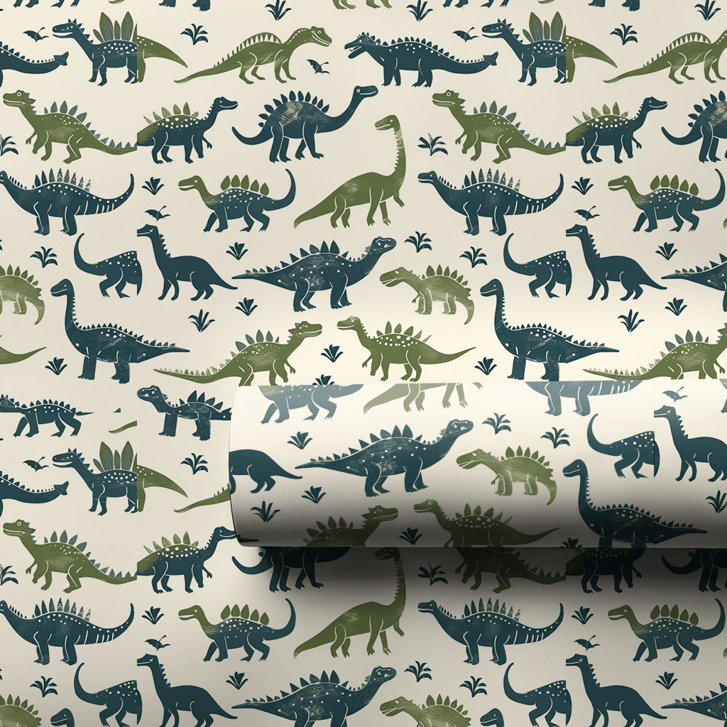 Dino - Mity - Wrapping Paper - Aspen & Arlo