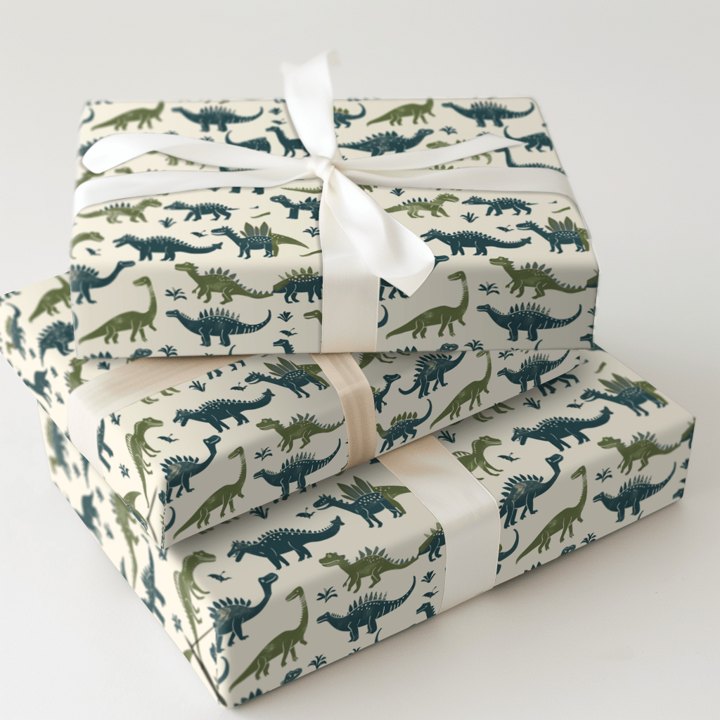 Dino - Mity - Wrapping Paper - Aspen & Arlo