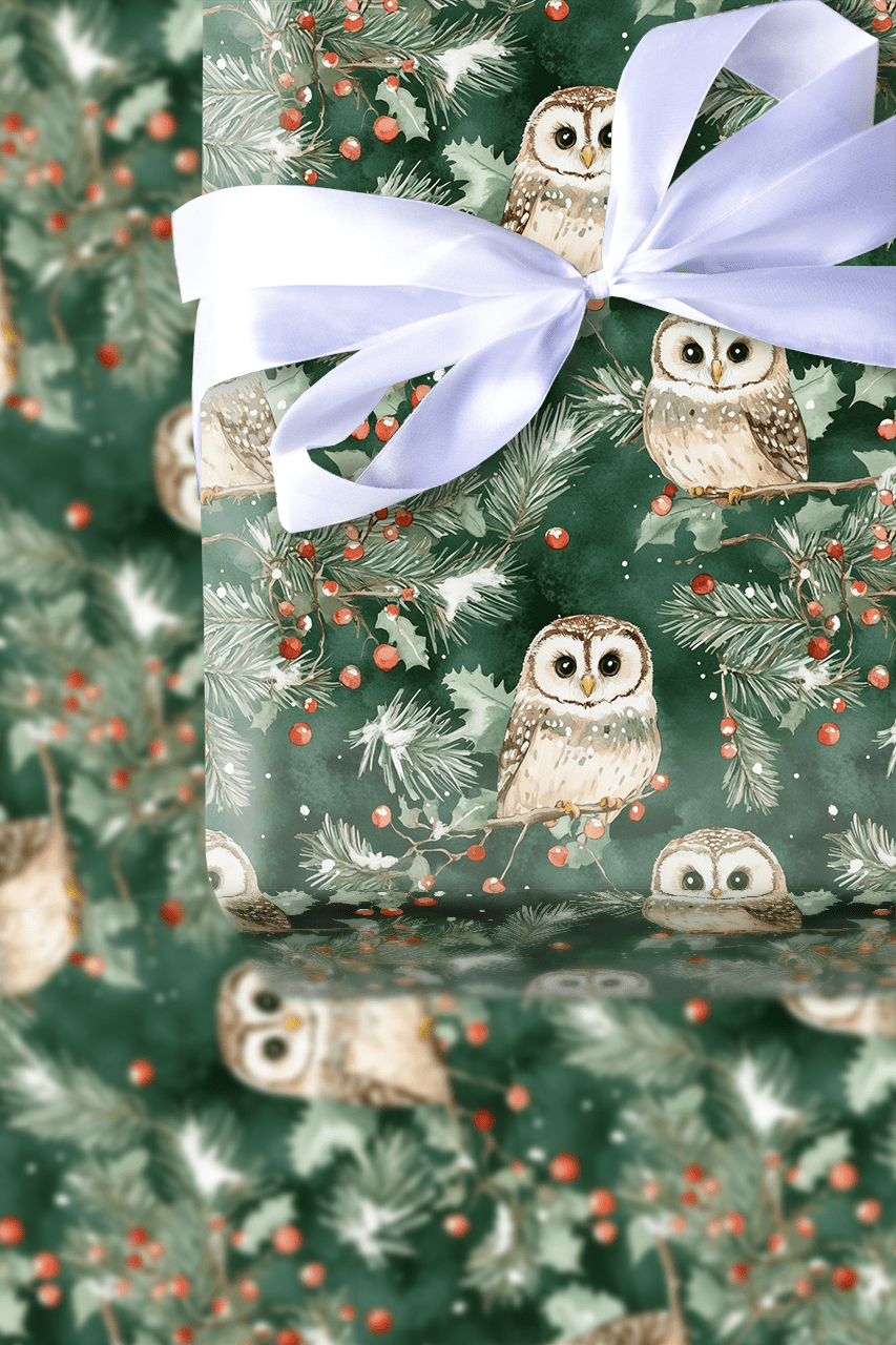 Tinsel and Talons - Wrapping Paper - Aspen & Arlo