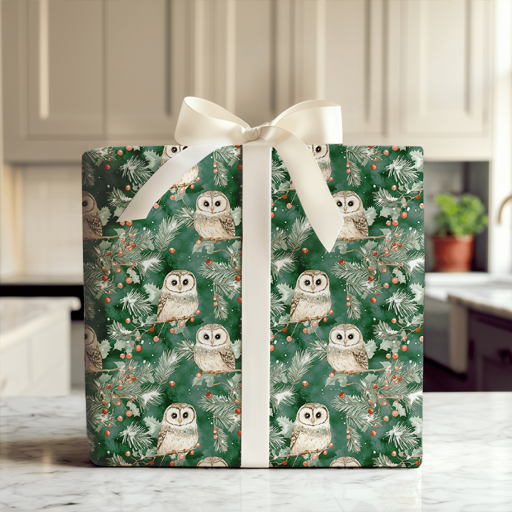 Tinsel and Talons - Wrapping Paper - Aspen & Arlo