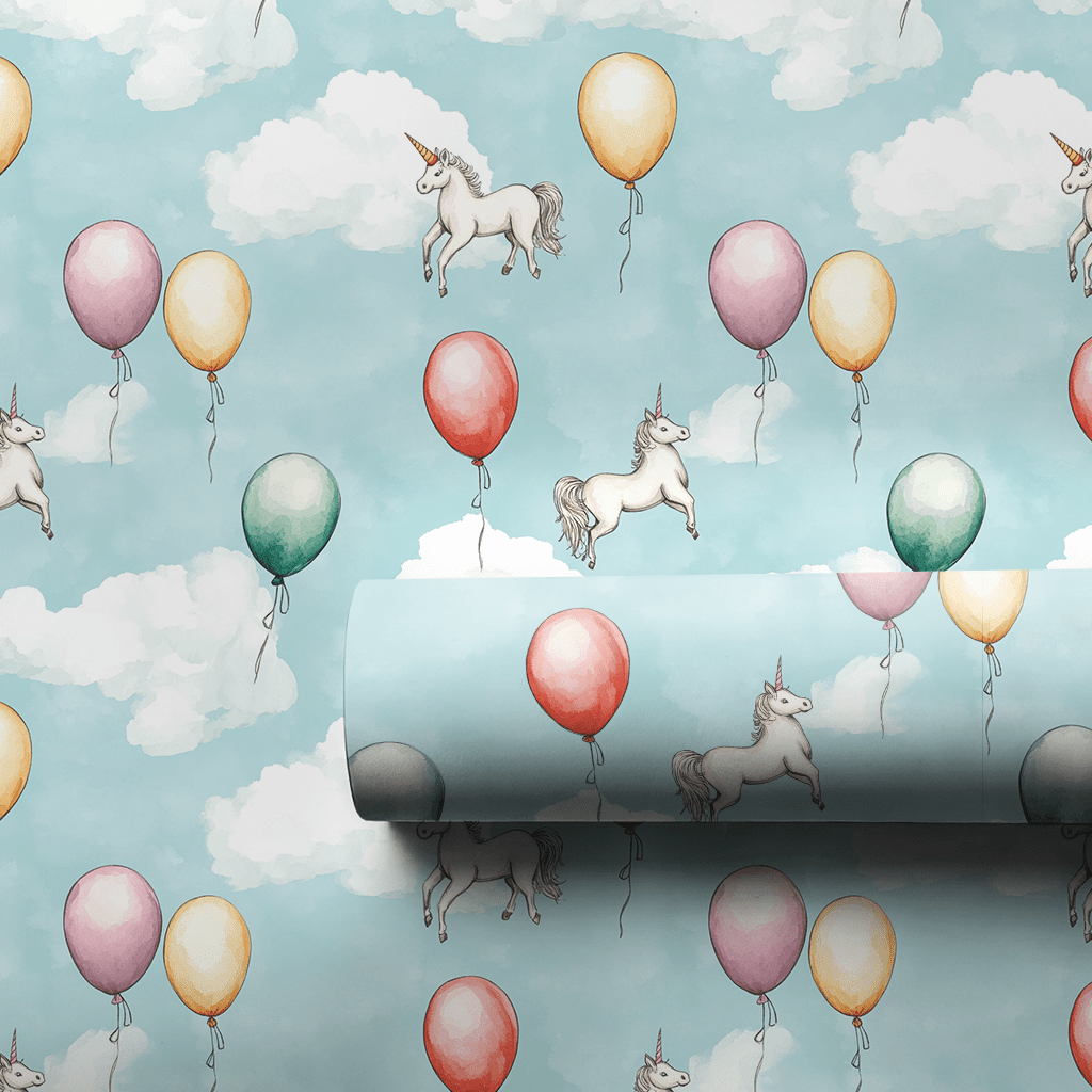 Unicorn of the Sky - Wrapping Paper - Aspen & Arlo