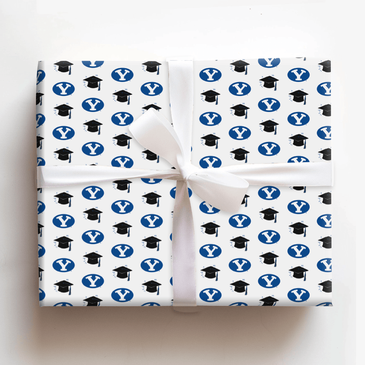 Hats off to the BYU Grad - Wrapping Paper - Aspen & Arlo