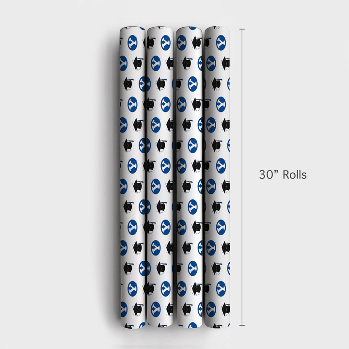 Hats off to the BYU Grad - Wrapping Paper - Aspen & Arlo