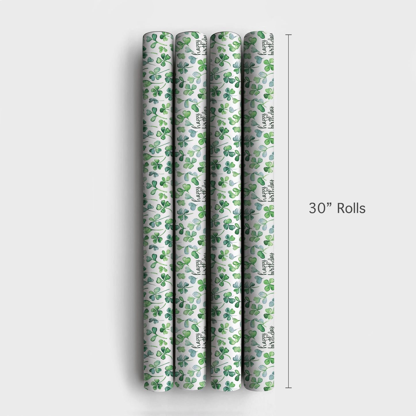 Golden Wishes Green Dreams - Wrapping Paper - Aspen & Arlo