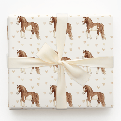 Clydesdale Valentine - Wrapping Paper - Aspen & Arlo
