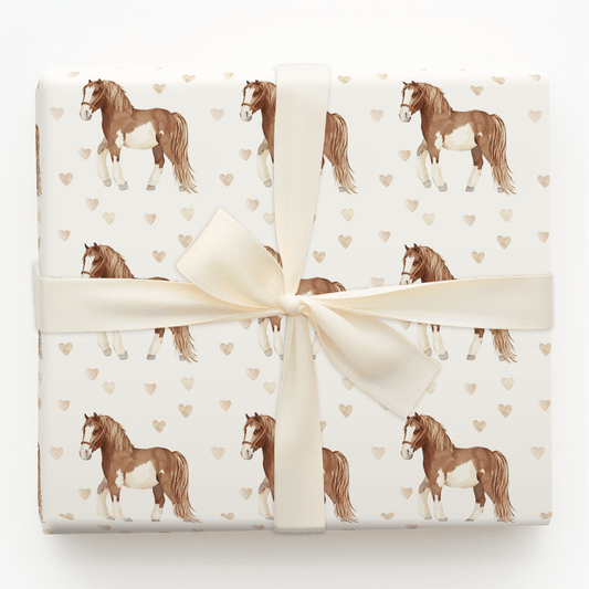 Clydesdale Valentine - Wrapping Paper - Aspen & Arlo