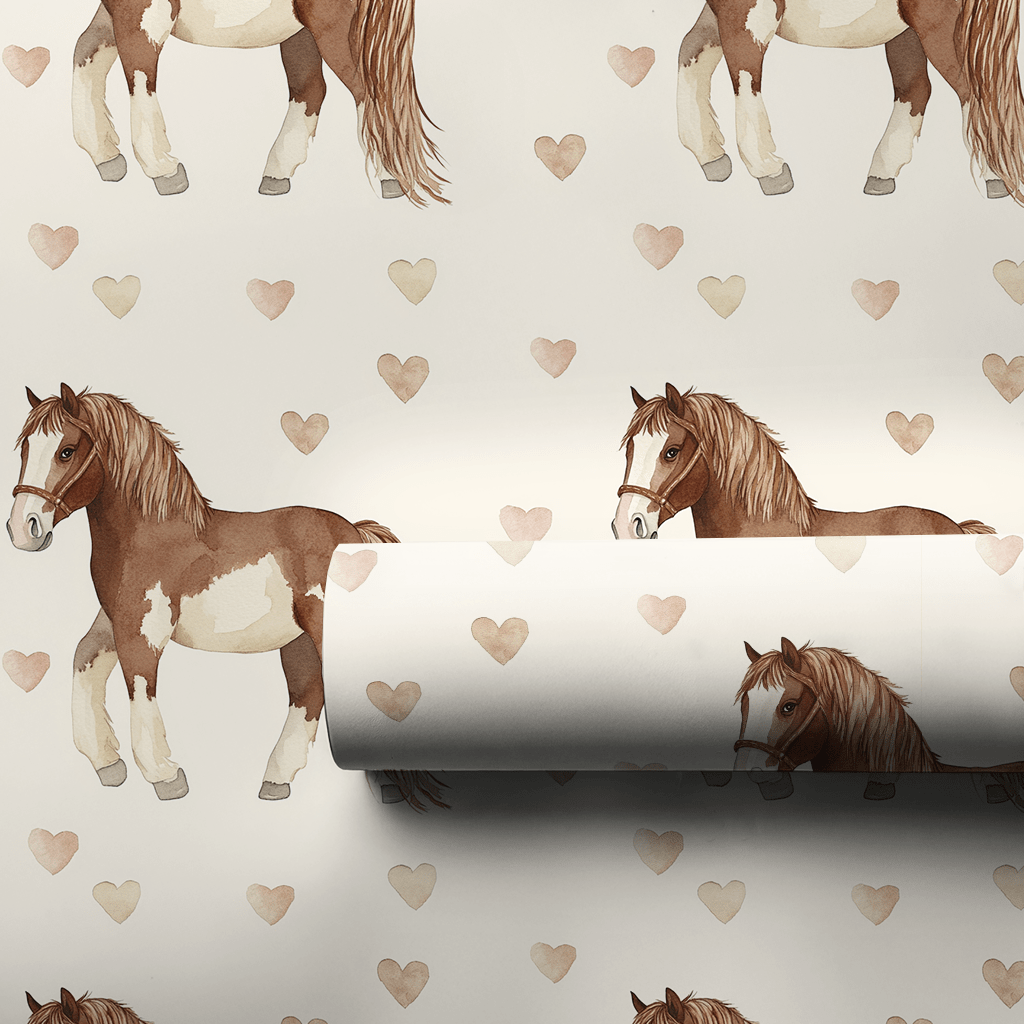 Clydesdale Valentine - Wrapping Paper - Aspen & Arlo