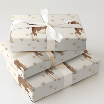 Clydesdale Valentine - Wrapping Paper - Aspen & Arlo