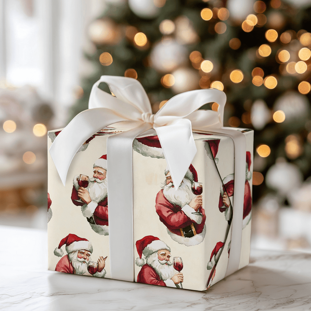 Santa Sommelier - Wrapping Paper - Aspen & Arlo