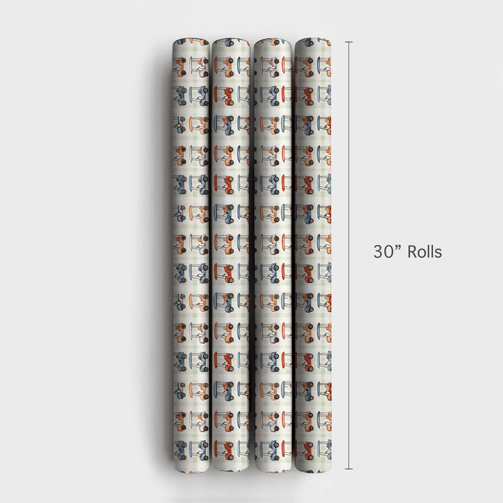 In Fairway Fashion - Wrapping Paper - Aspen & Arlo