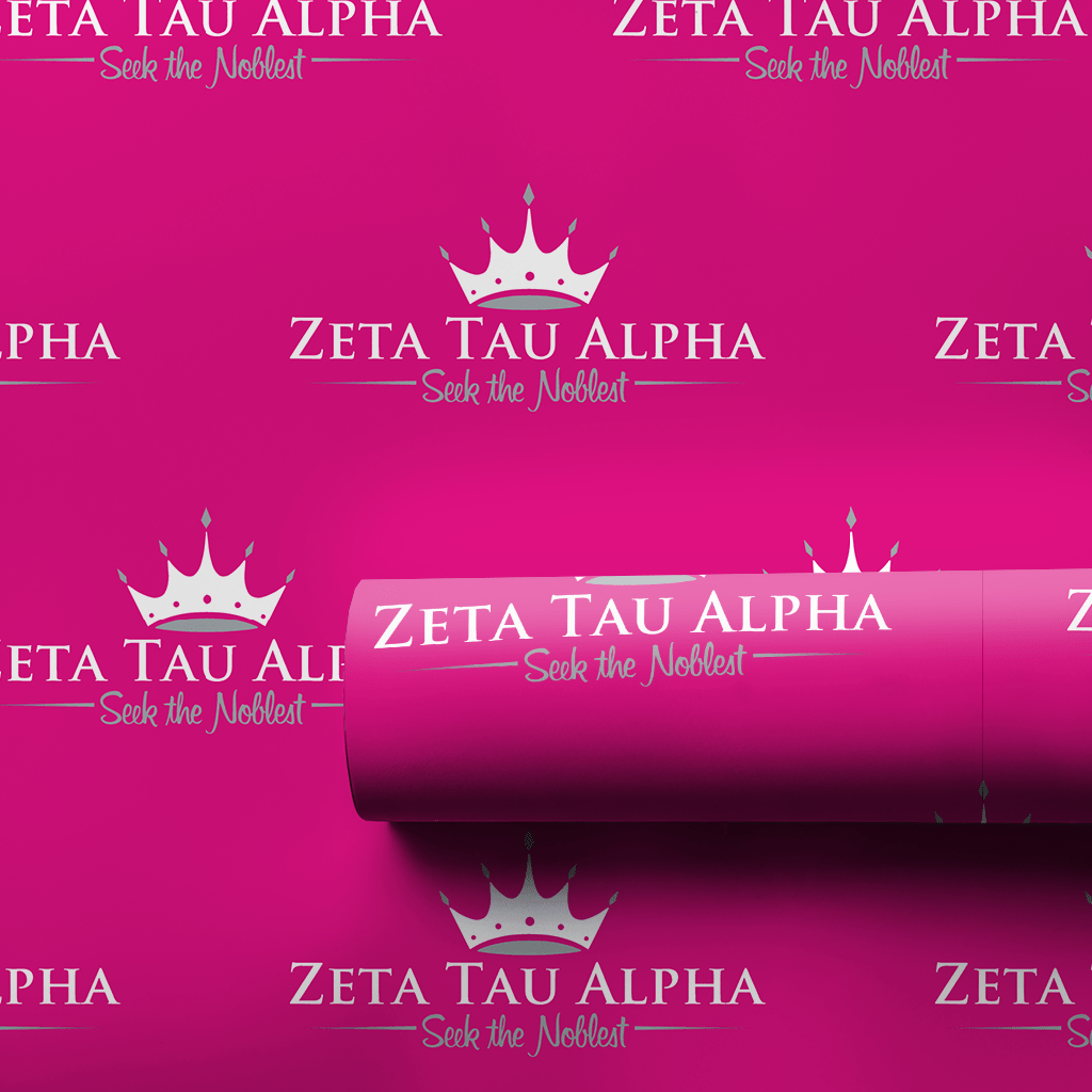 ZTA Crowned in Pink - Wrapping Paper - Aspen & Arlo