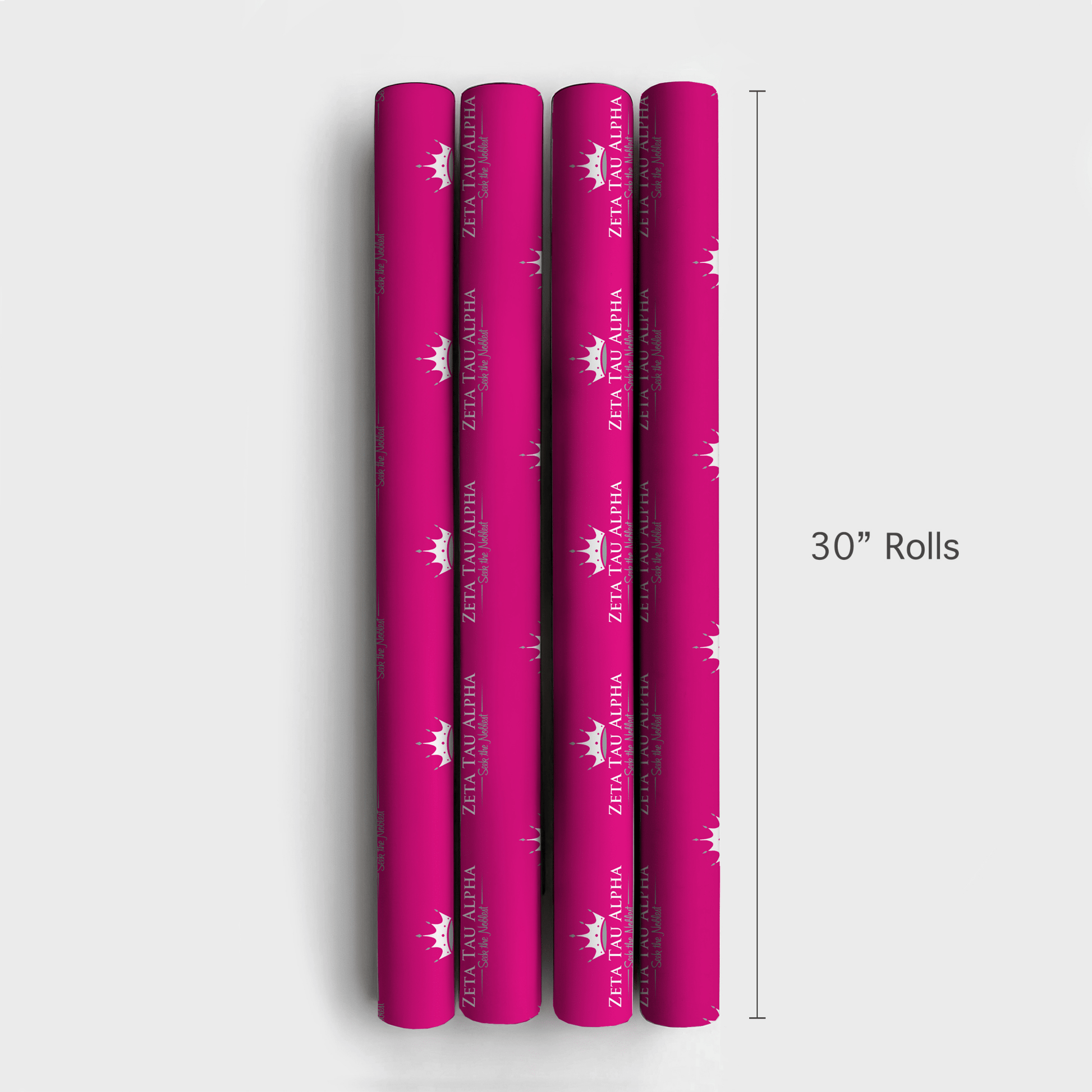 ZTA Crowned in Pink - Wrapping Paper - Aspen & Arlo