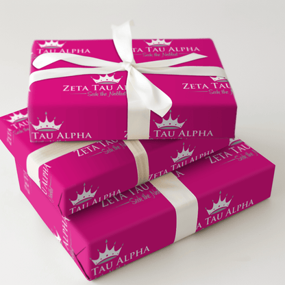 ZTA Crowned in Pink - Wrapping Paper - Aspen & Arlo