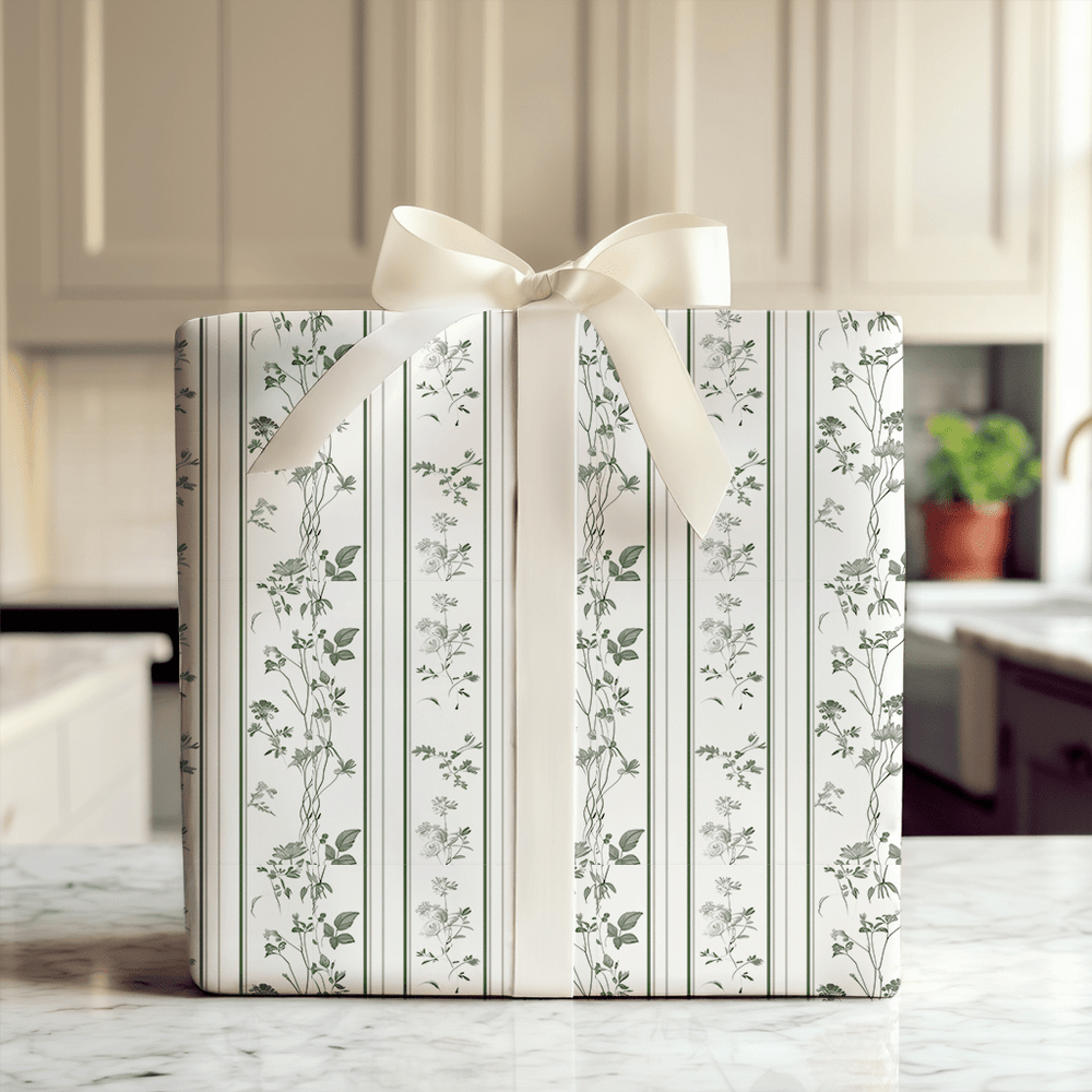 Vintage Greens - Wrapping Paper - Aspen & Arlo