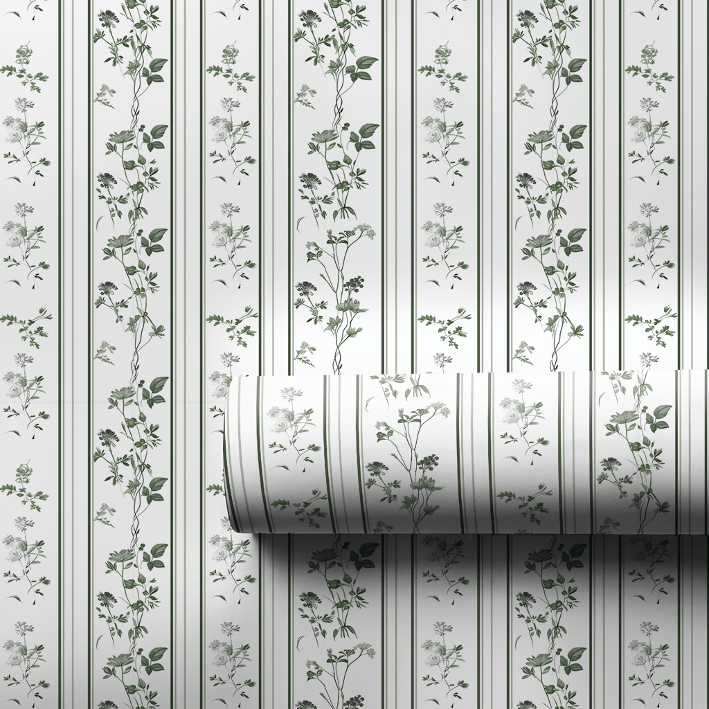 Vintage Greens - Wrapping Paper - Aspen & Arlo