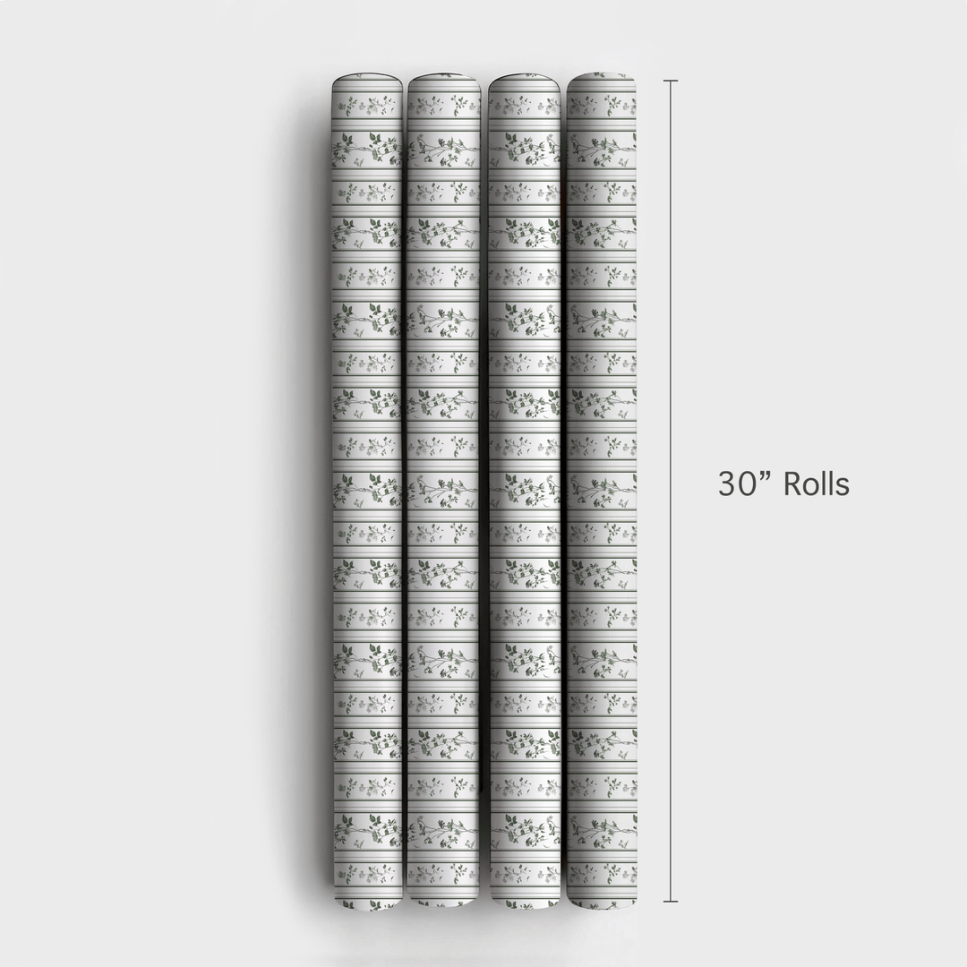 Vintage Greens - Wrapping Paper - Aspen & Arlo