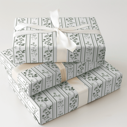 Vintage Greens - Wrapping Paper - Aspen & Arlo
