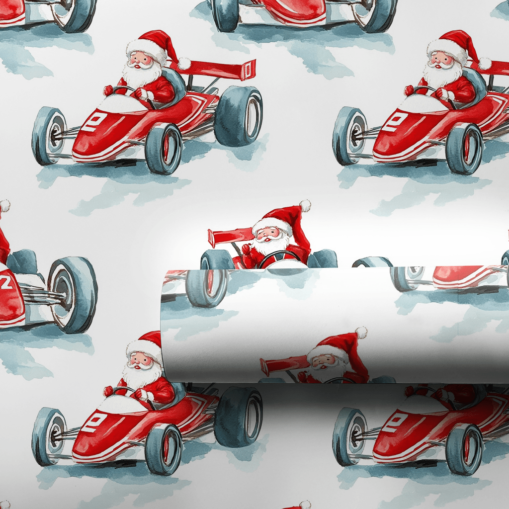 Racing Sleigh - Wrapping Paper - Aspen & Arlo