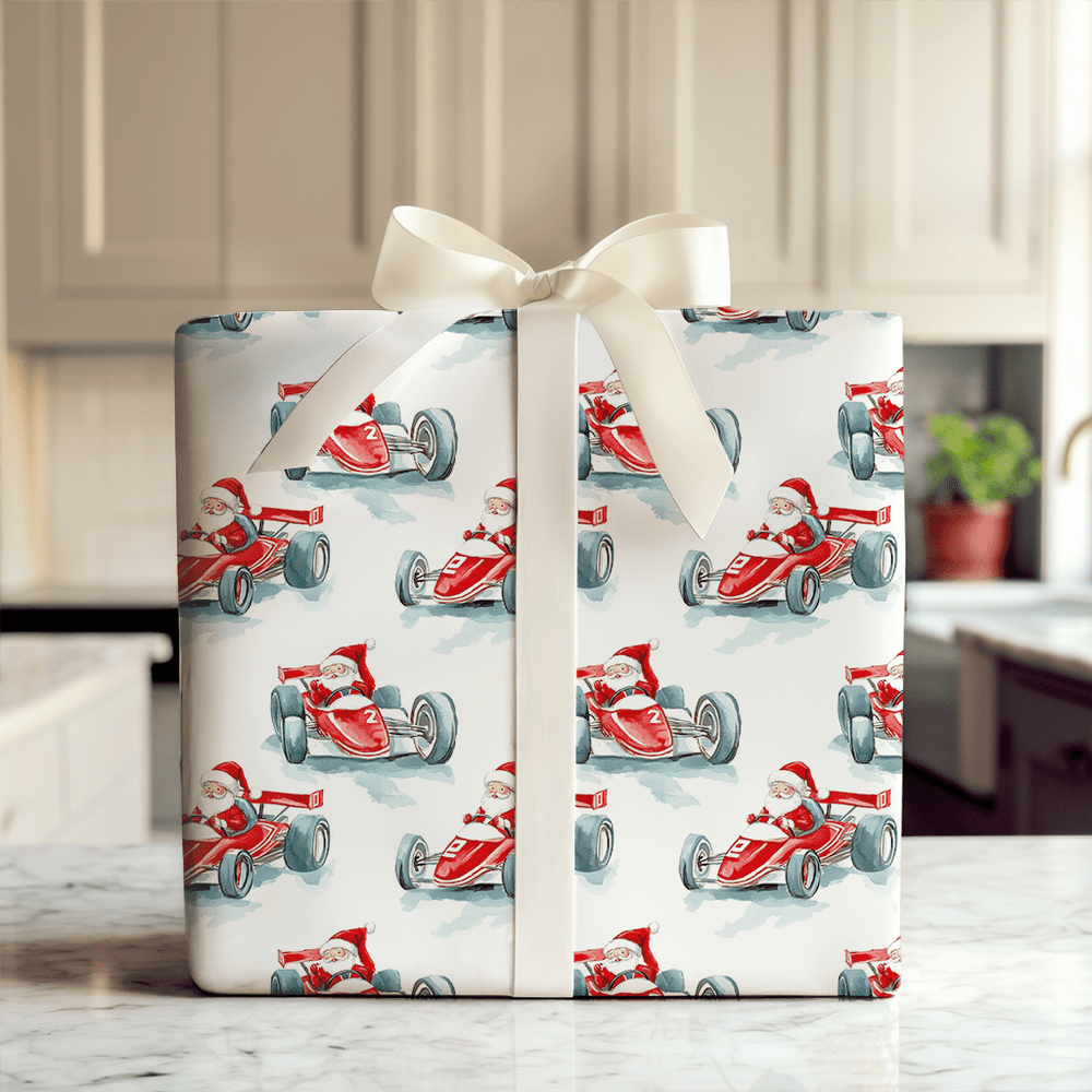 Racing Sleigh - Wrapping Paper - Aspen & Arlo