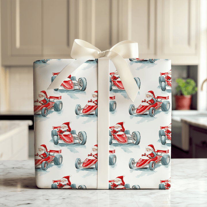Racing Sleigh - Wrapping Paper - Aspen & Arlo