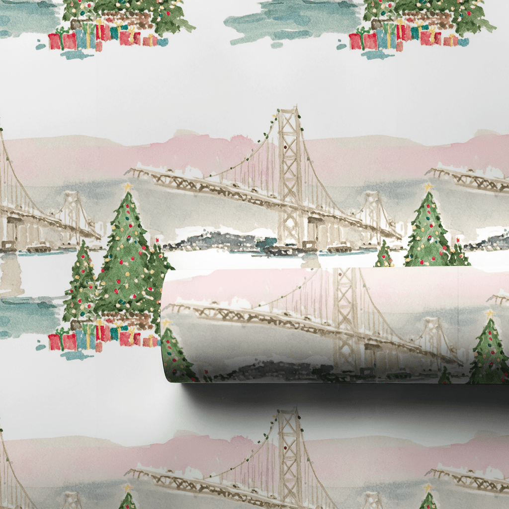 Golden Gate Garland - Wrapping Paper - Aspen & Arlo
