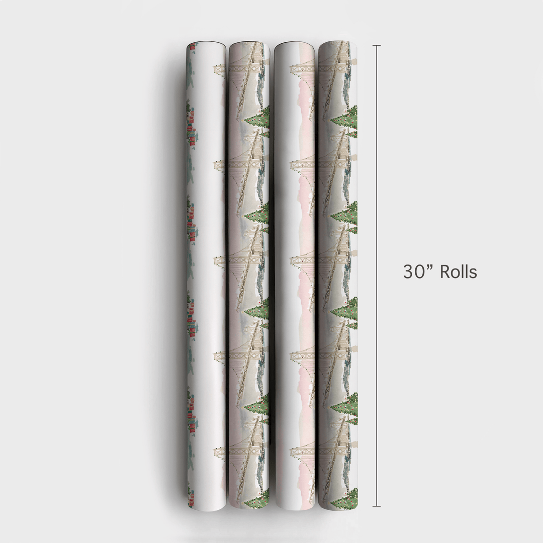 Golden Gate Garland - Wrapping Paper - Aspen & Arlo