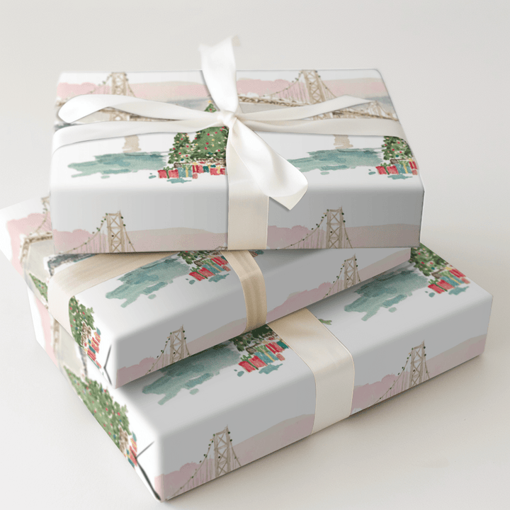 Golden Gate Garland - Wrapping Paper - Aspen & Arlo