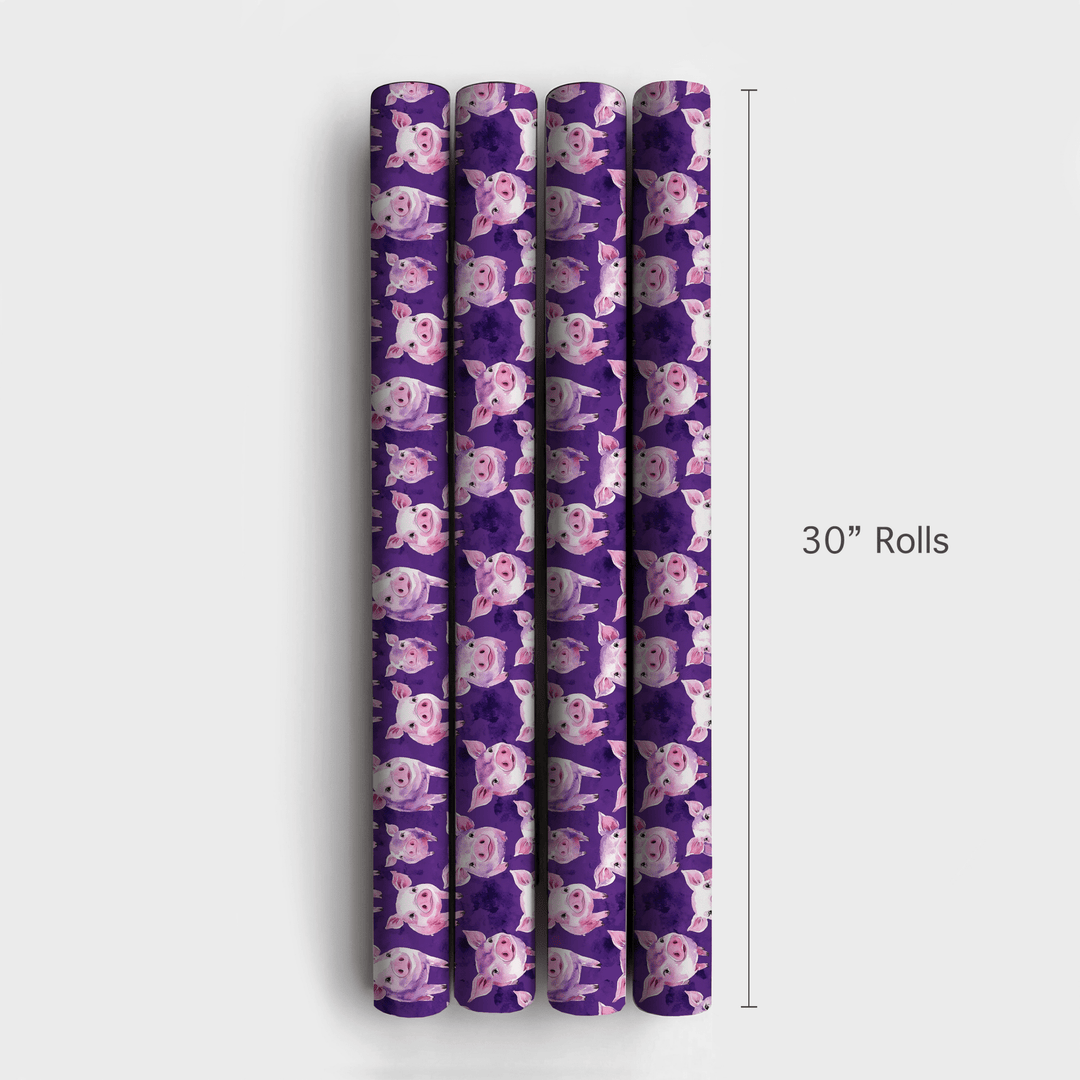 The Purple Pig - Wrapping Paper - Aspen & Arlo
