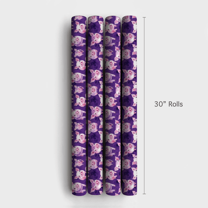The Purple Pig - Wrapping Paper - Aspen & Arlo