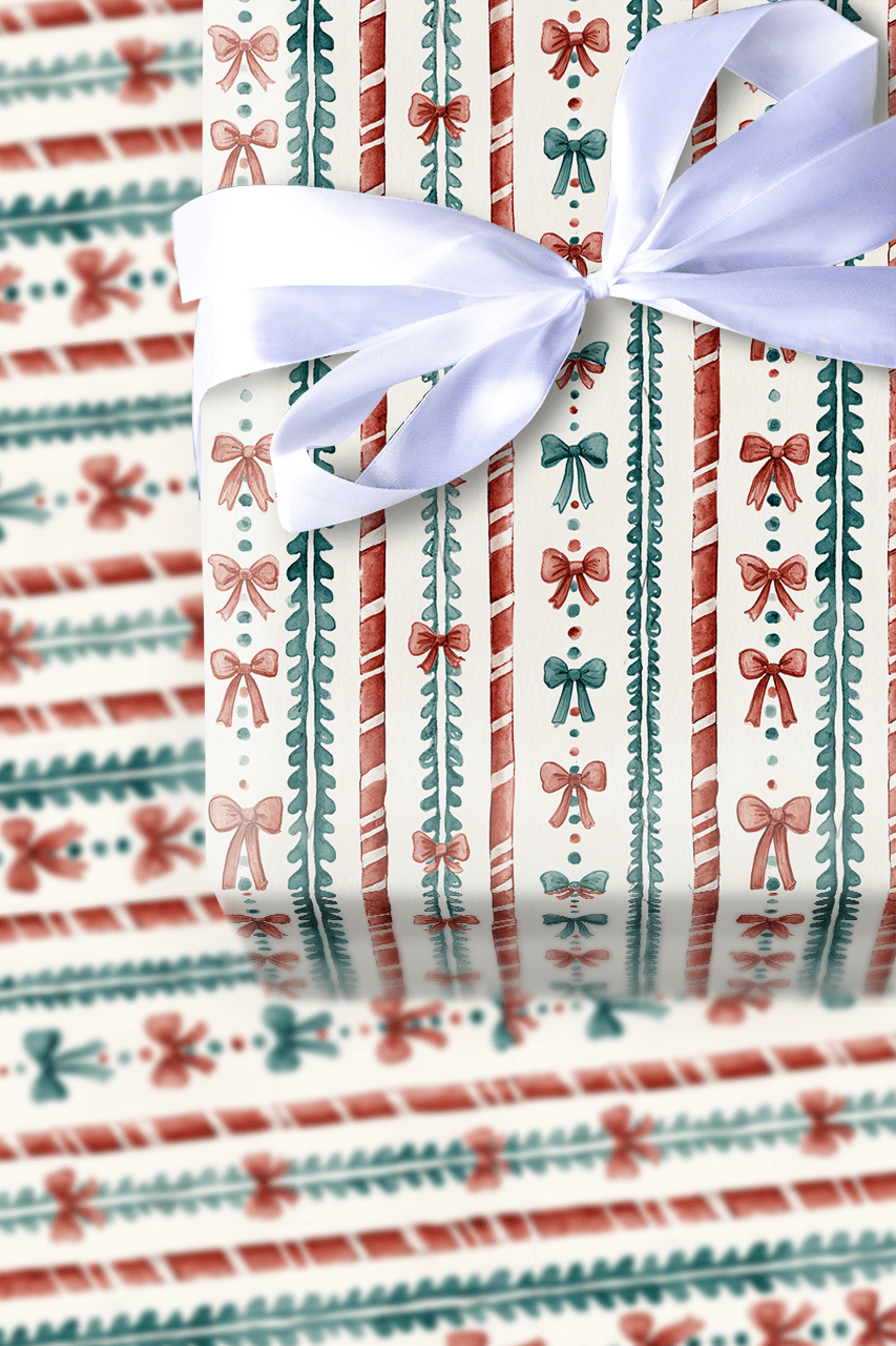 Ribbon & Pine - Wrapping Paper - Aspen & Arlo
