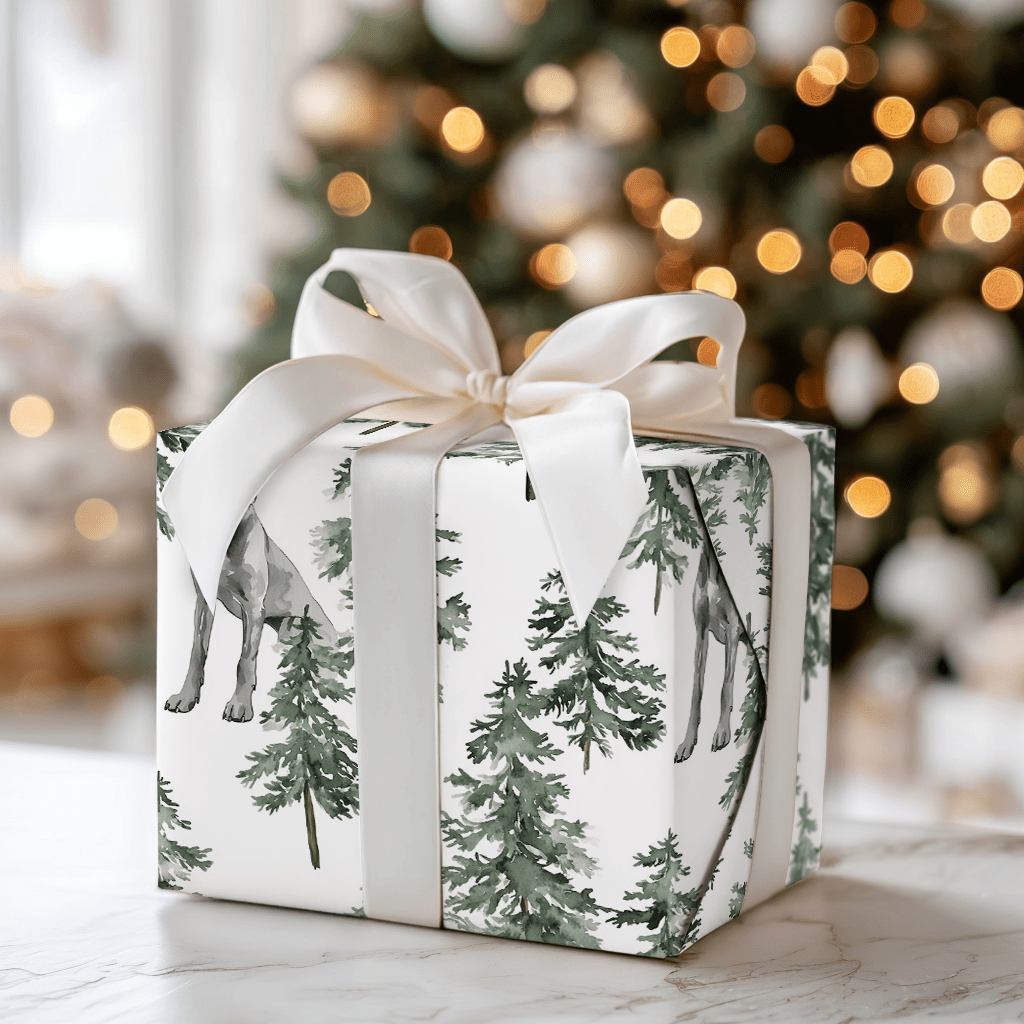 Snow Day for Great Dane - Wrapping Paper - Aspen & Arlo