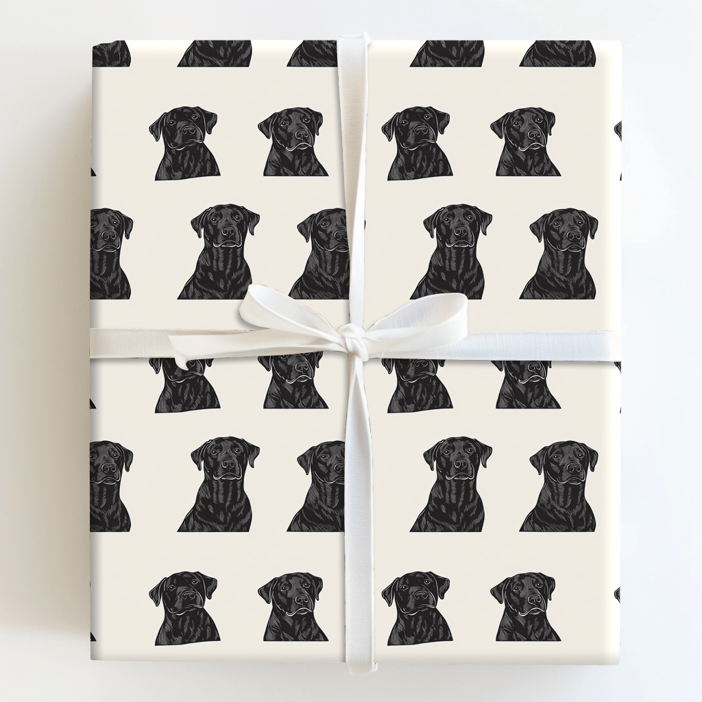 Onyx Dog - Wrapping Paper - Aspen & Arlo