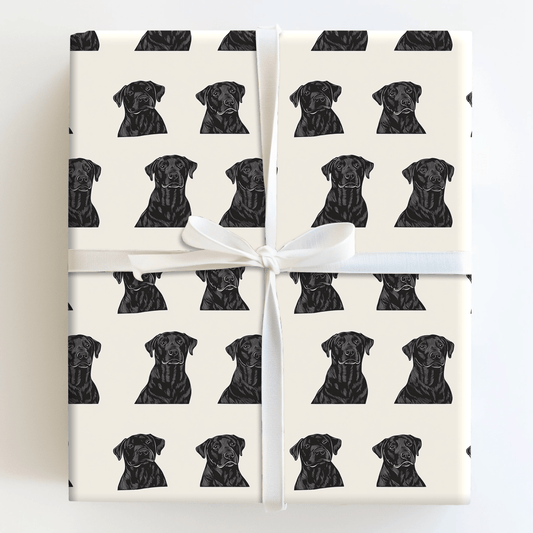 Onyx Dog - Wrapping Paper - Aspen & Arlo