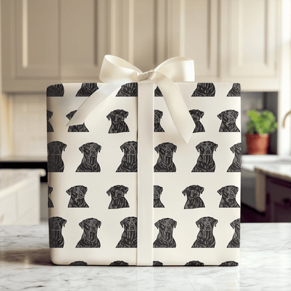 Onyx Dog - Wrapping Paper - Aspen & Arlo