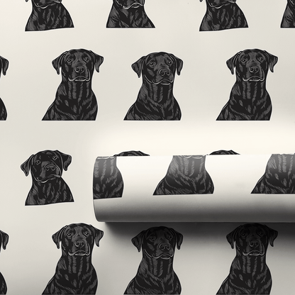 Onyx Dog - Wrapping Paper - Aspen & Arlo