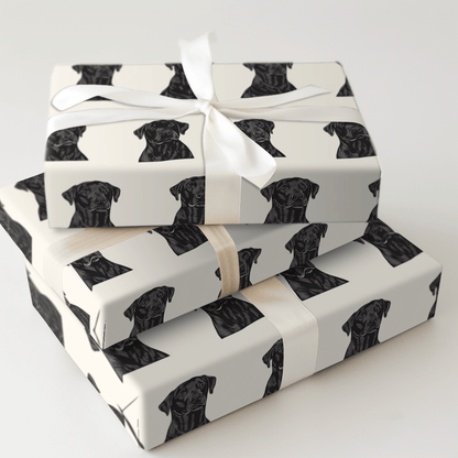 Onyx Dog - Wrapping Paper - Aspen & Arlo