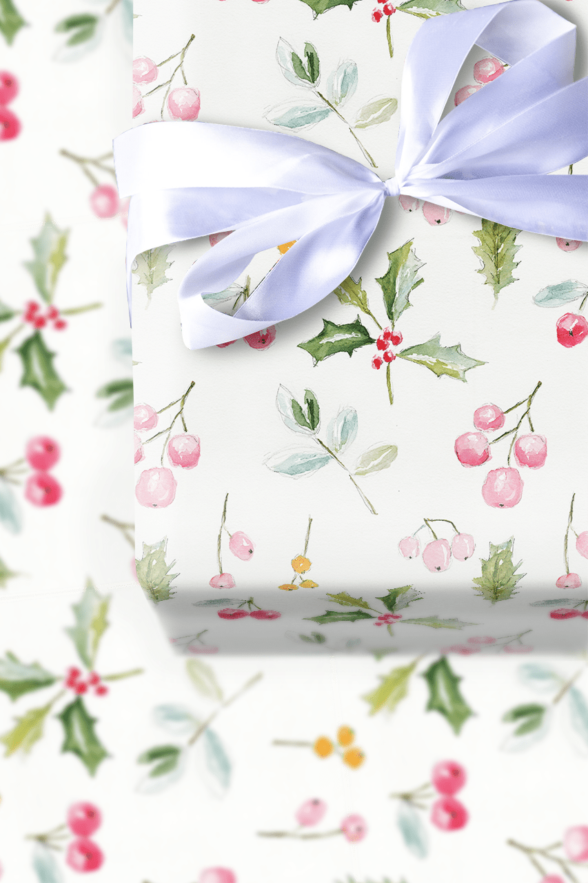 Holly & Bright - Wrapping Paper - Aspen & Arlo