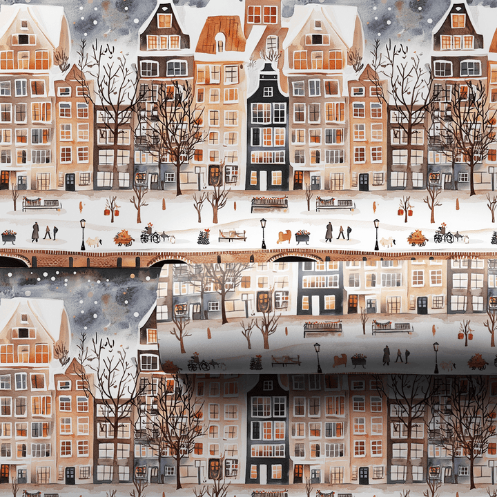Bike and Bridge - Wrapping Paper - Aspen & Arlo