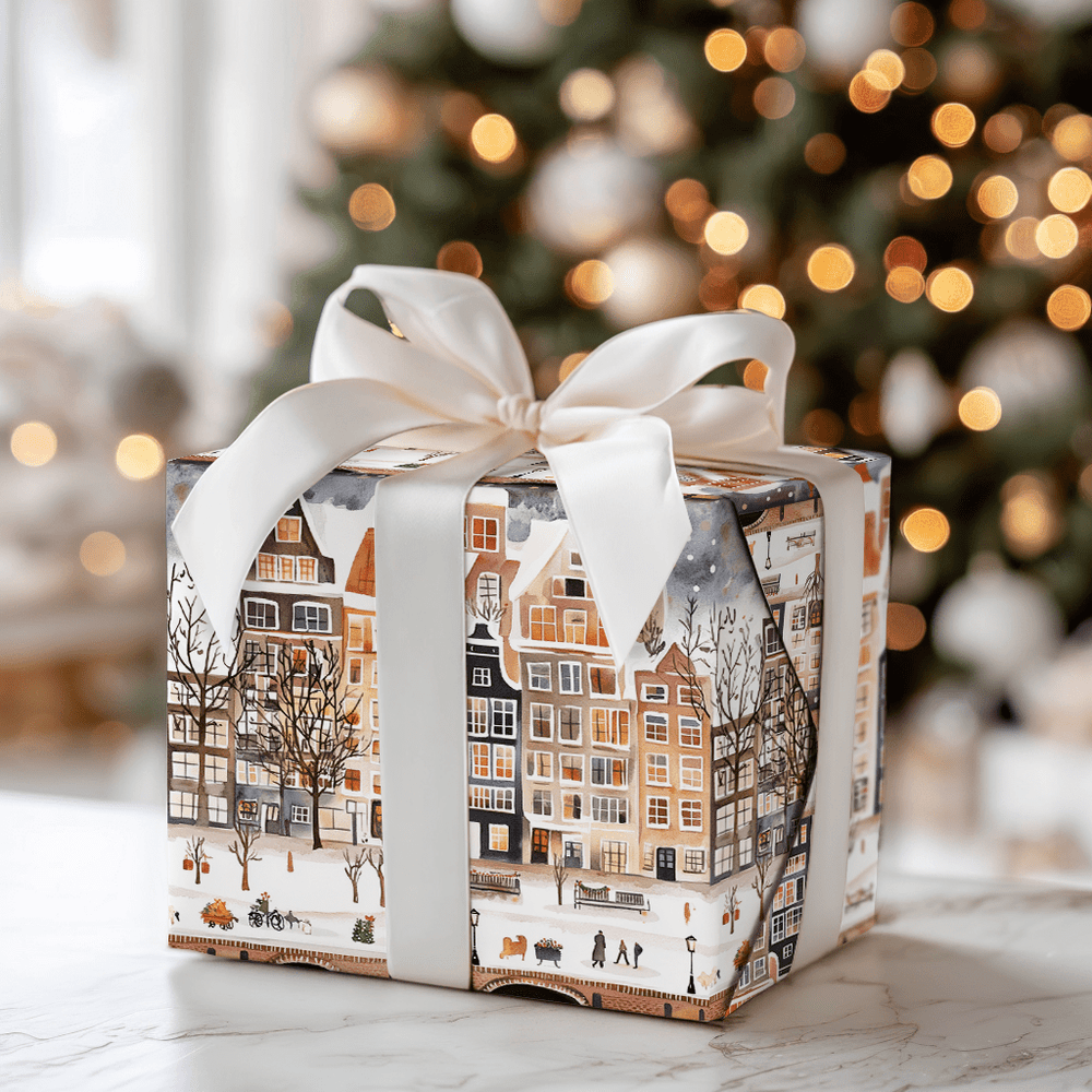 Bike and Bridge - Wrapping Paper - Aspen & Arlo
