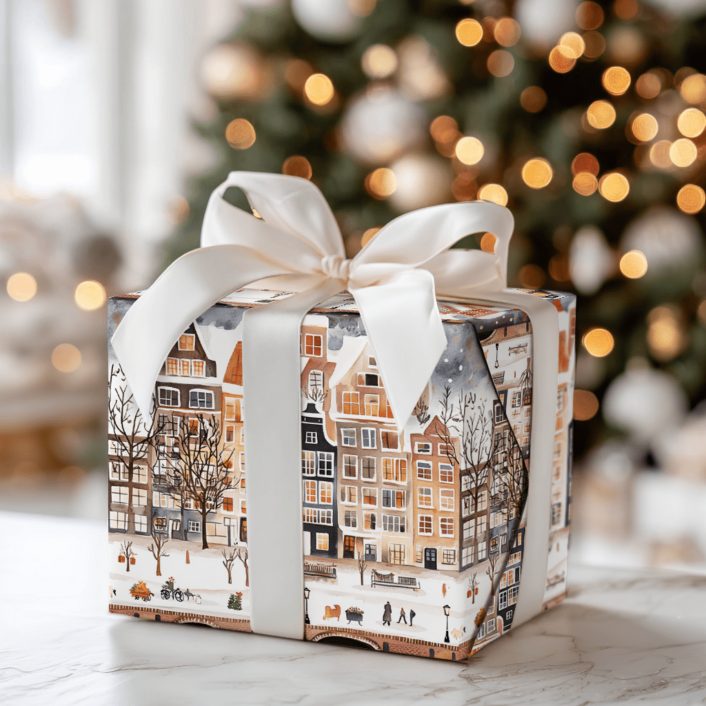 Bike and Bridge - Wrapping Paper - Aspen & Arlo