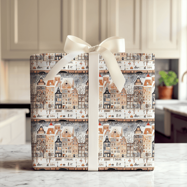 Bike and Bridge - Wrapping Paper - Aspen & Arlo