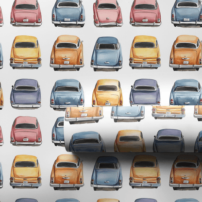 Vintage Porche - Wrapping Paper - Aspen & Arlo