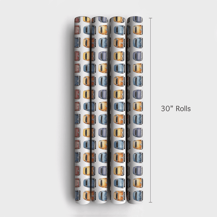 Vintage Porche - Wrapping Paper - Aspen & Arlo