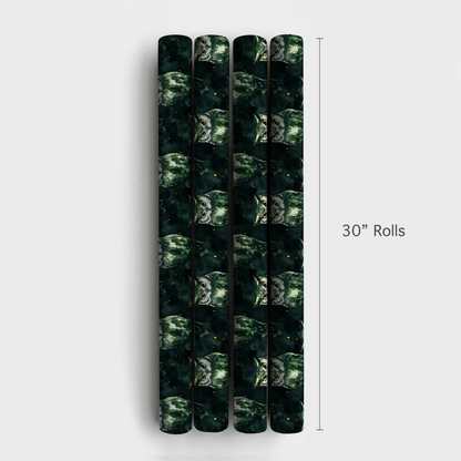 Hoot Green - Wrapping Paper - Aspen &amp; Arlo