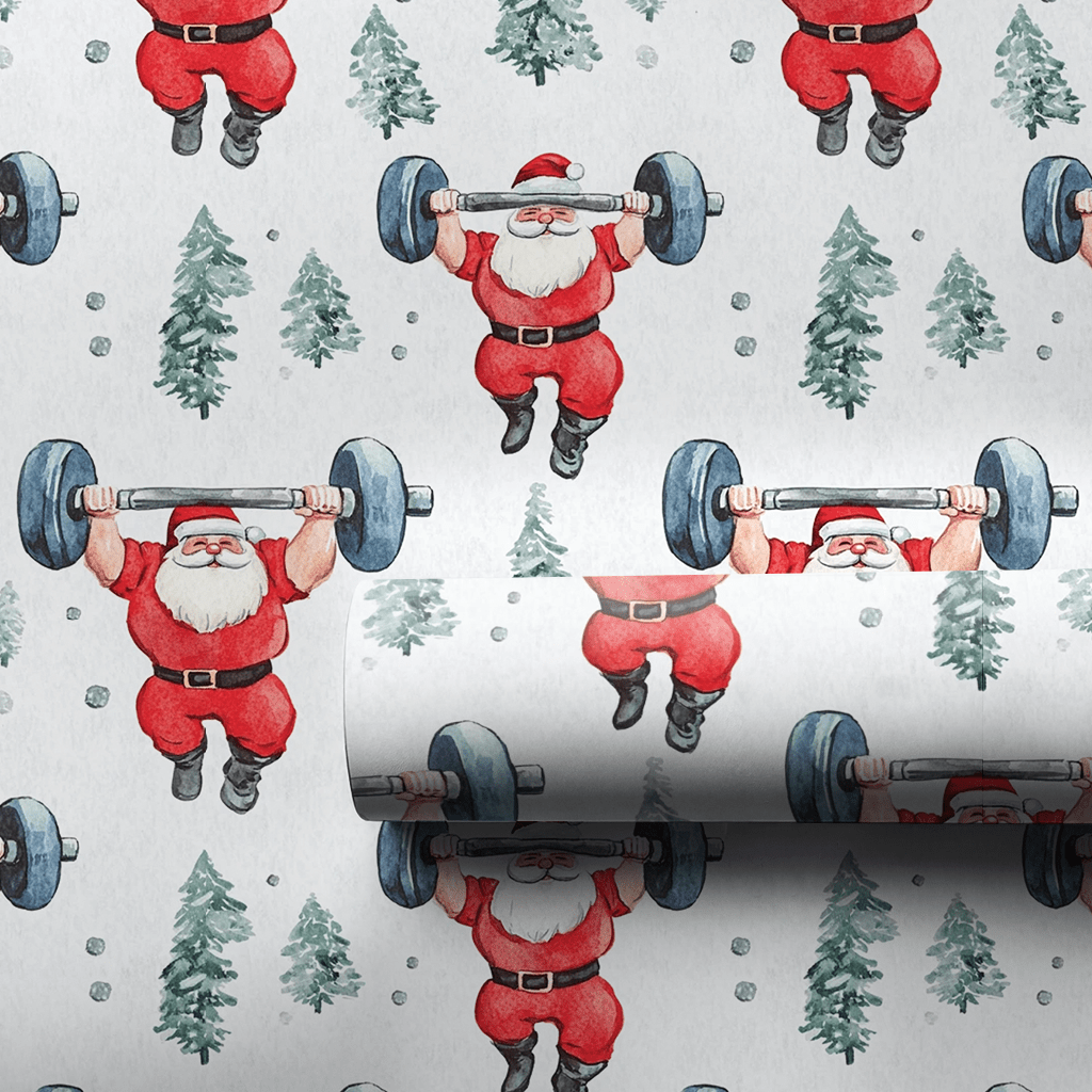 Santa's Holiday Pump - Wrapping Paper - Aspen & Arlo