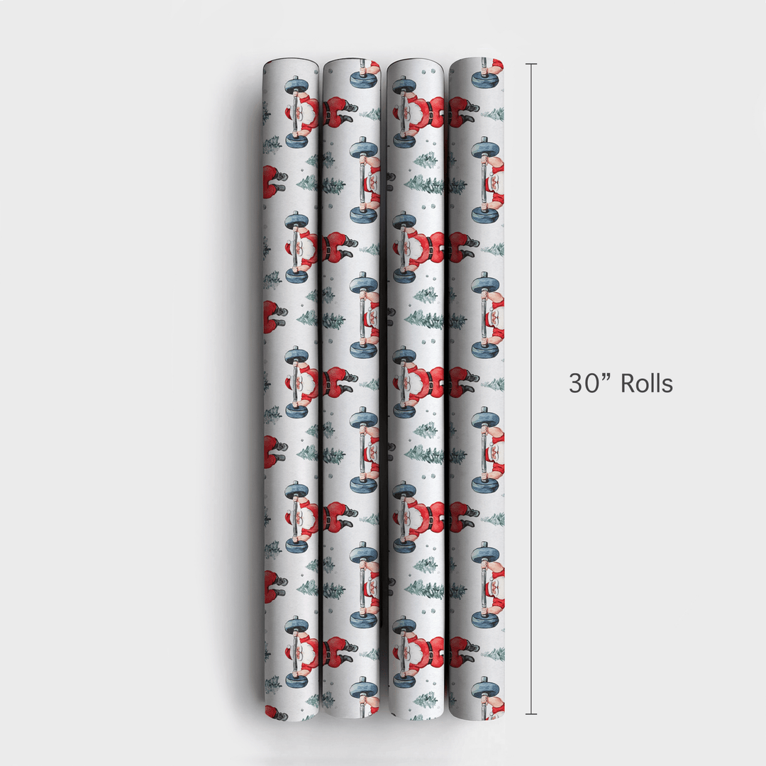 Santa's Holiday Pump - Wrapping Paper - Aspen & Arlo
