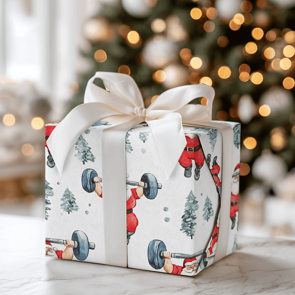 Santa's Holiday Pump - Wrapping Paper - Aspen & Arlo