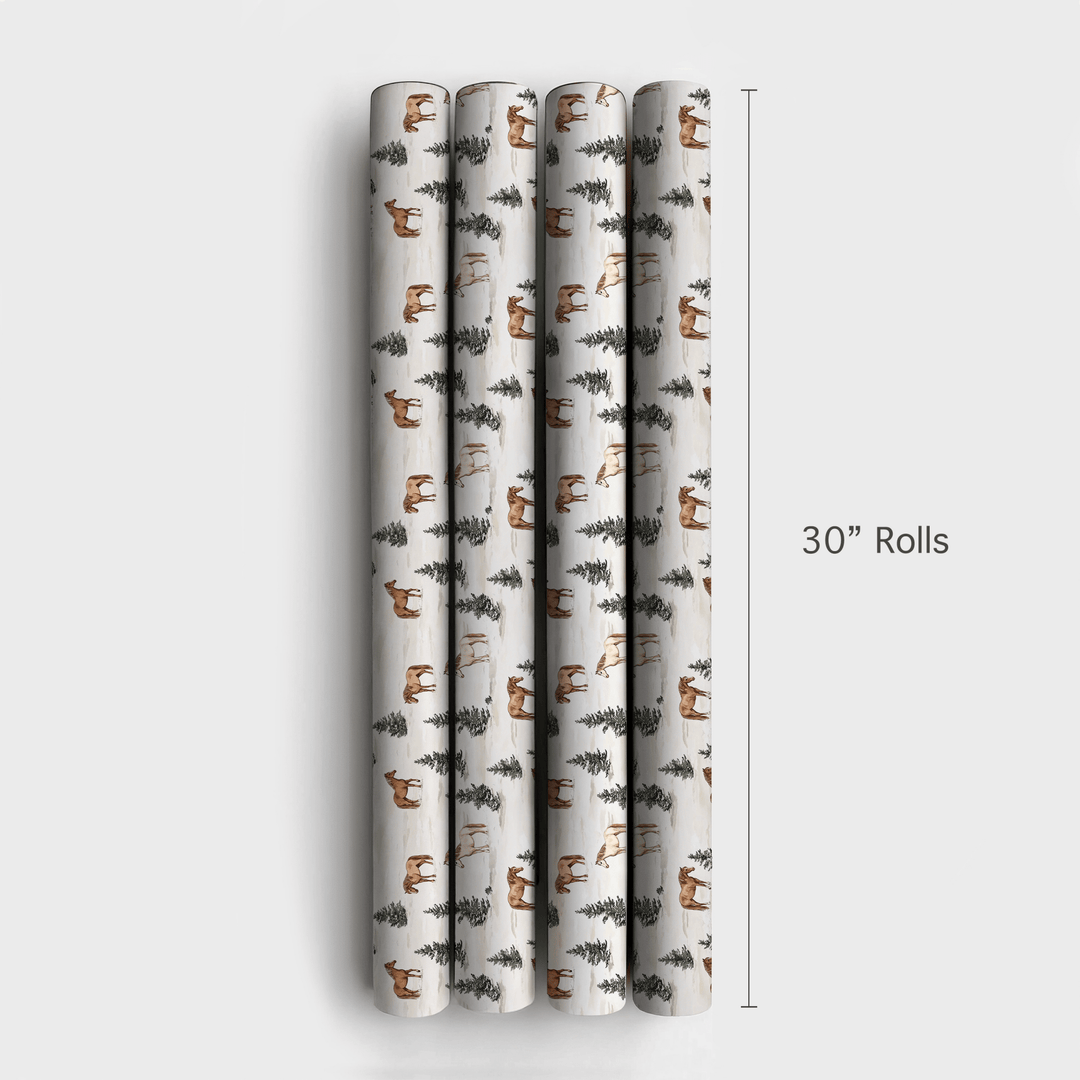 Snow Day with Horses - Wrapping Paper - Aspen & Arlo